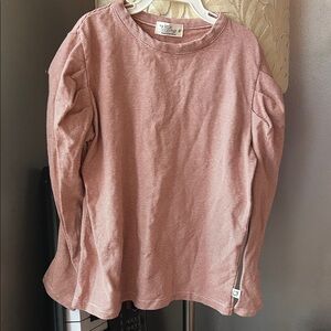 my little cozmo rust striped jersey blouse